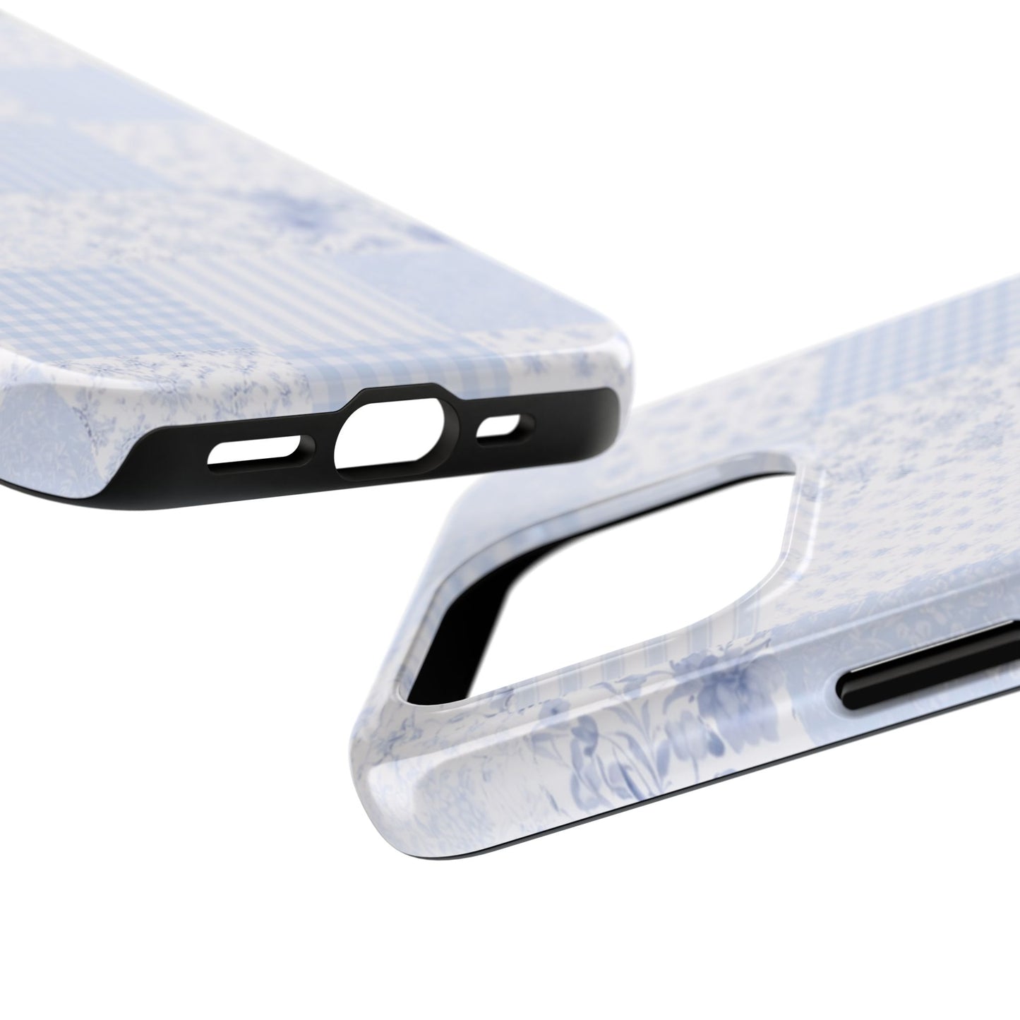 Baby Blue Plaid - Protective Phone Case