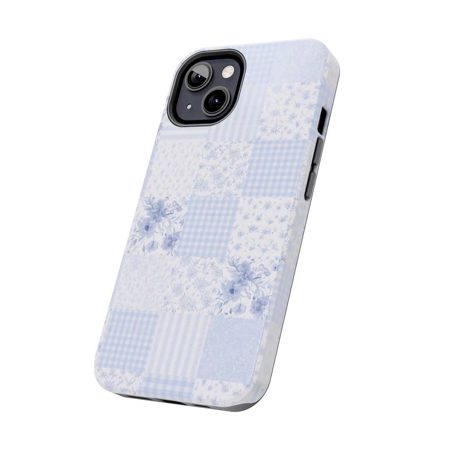 Baby Blue Plaid - Protective Phone Case