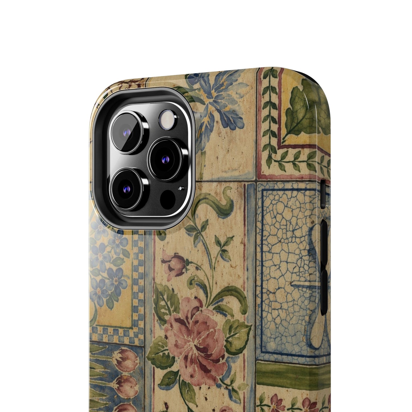 Vintage Floral Patchwork - Protective Phone Case