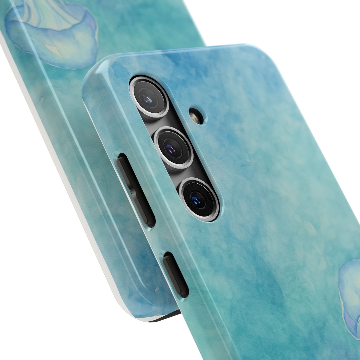 Sea-Blue Jellyfish - Protective Phone Case