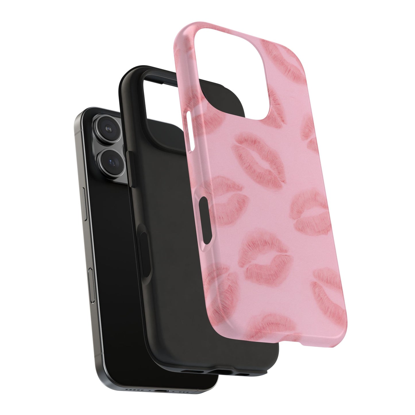 Pink Rosy Kisses - Protective Phone Case
