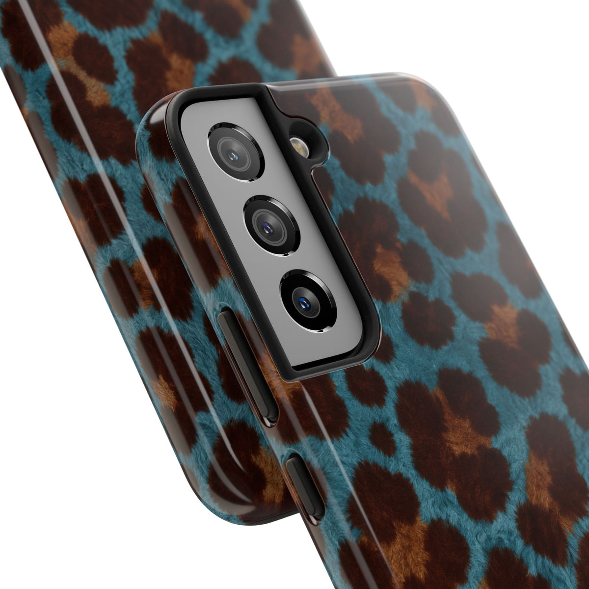 Teal Leopard - Protective Phone Case