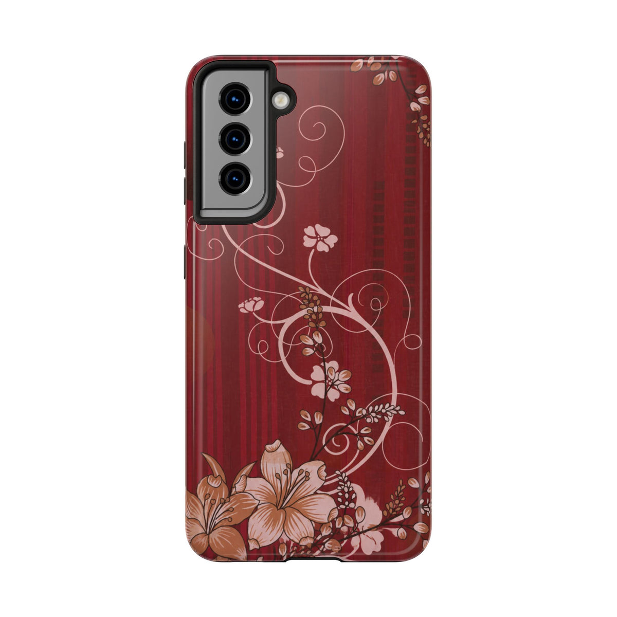 Crimson Bloom - Protective Phone Case