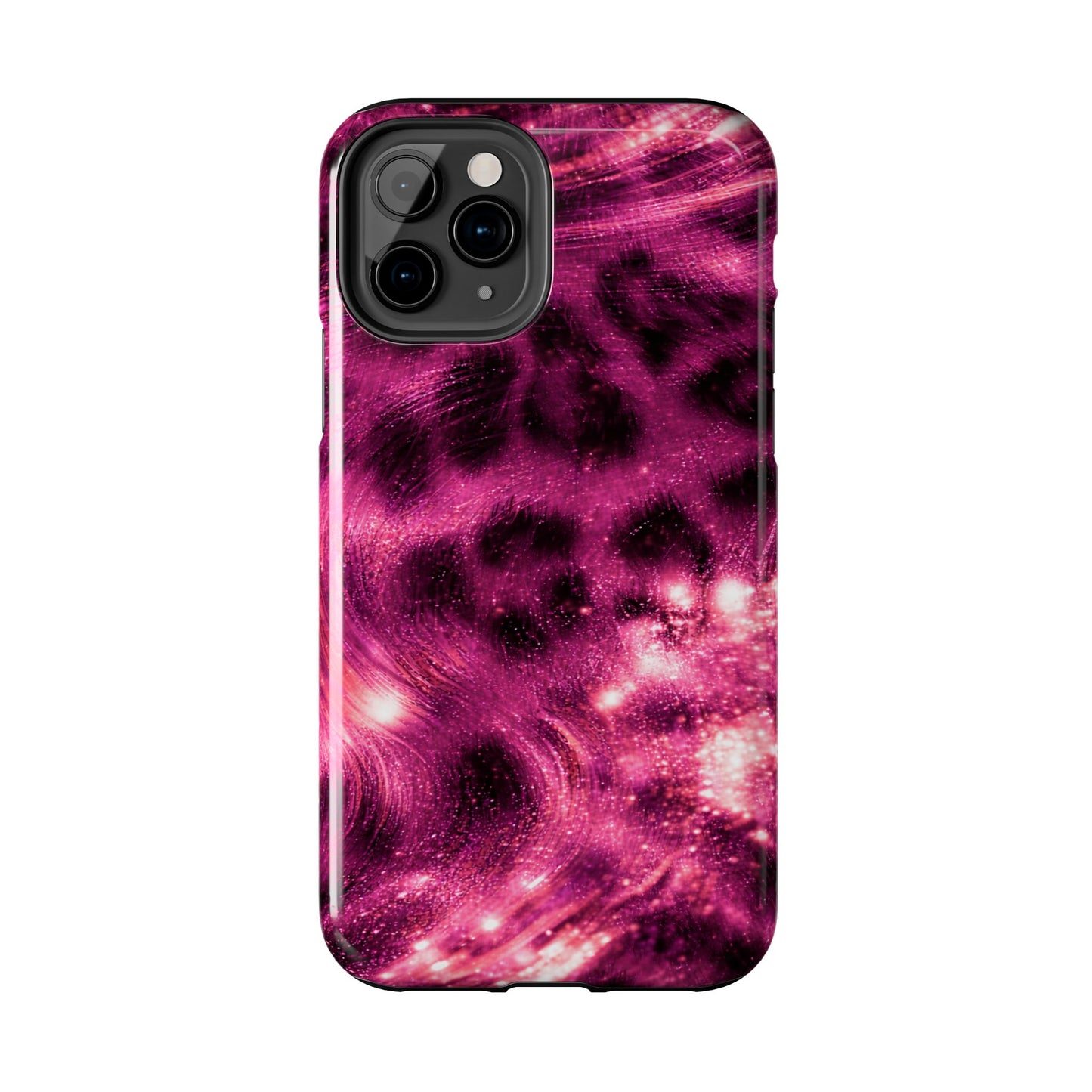 Magenta Y2K Leopard - Protective Phone Case