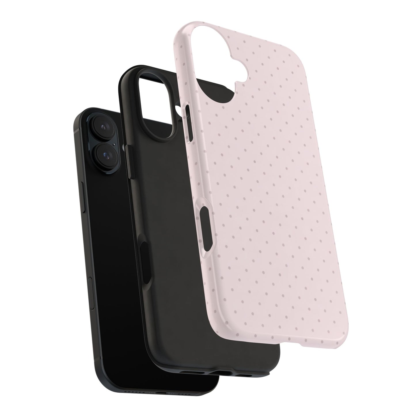Blush Pink Polka Dot - Protective Phone Case