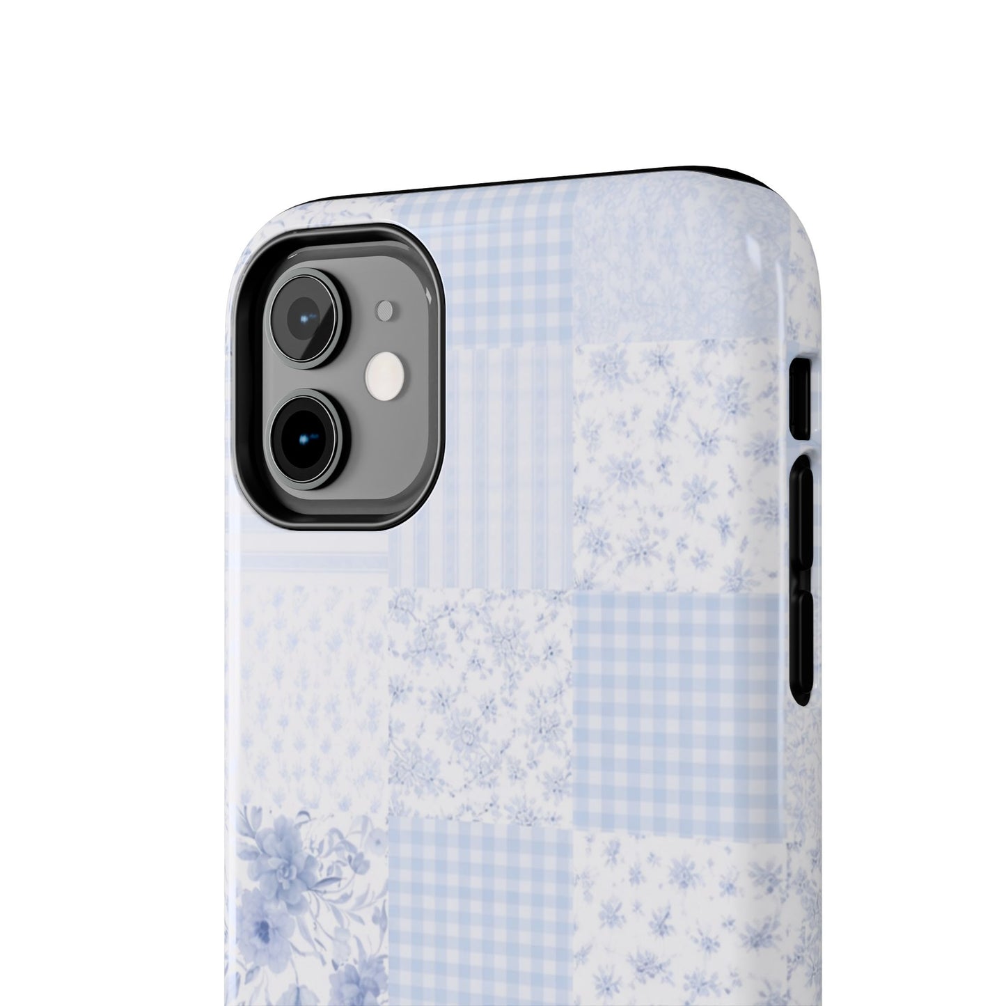 Baby Blue Plaid - Protective Phone Case