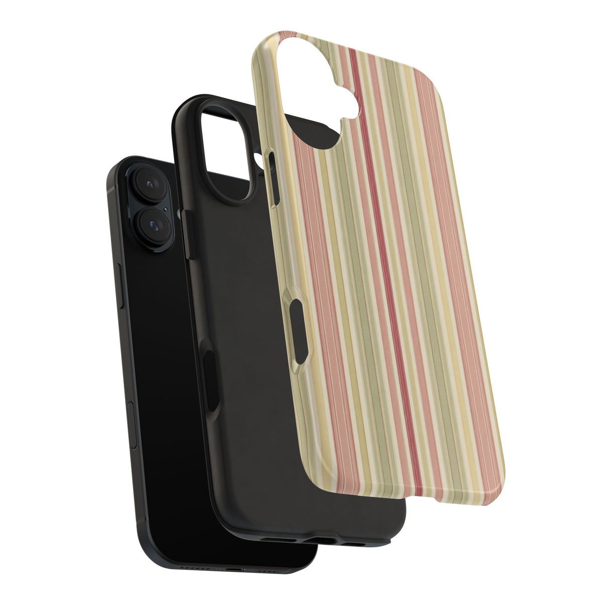 Rosewood Stripe - Protective Phone Case