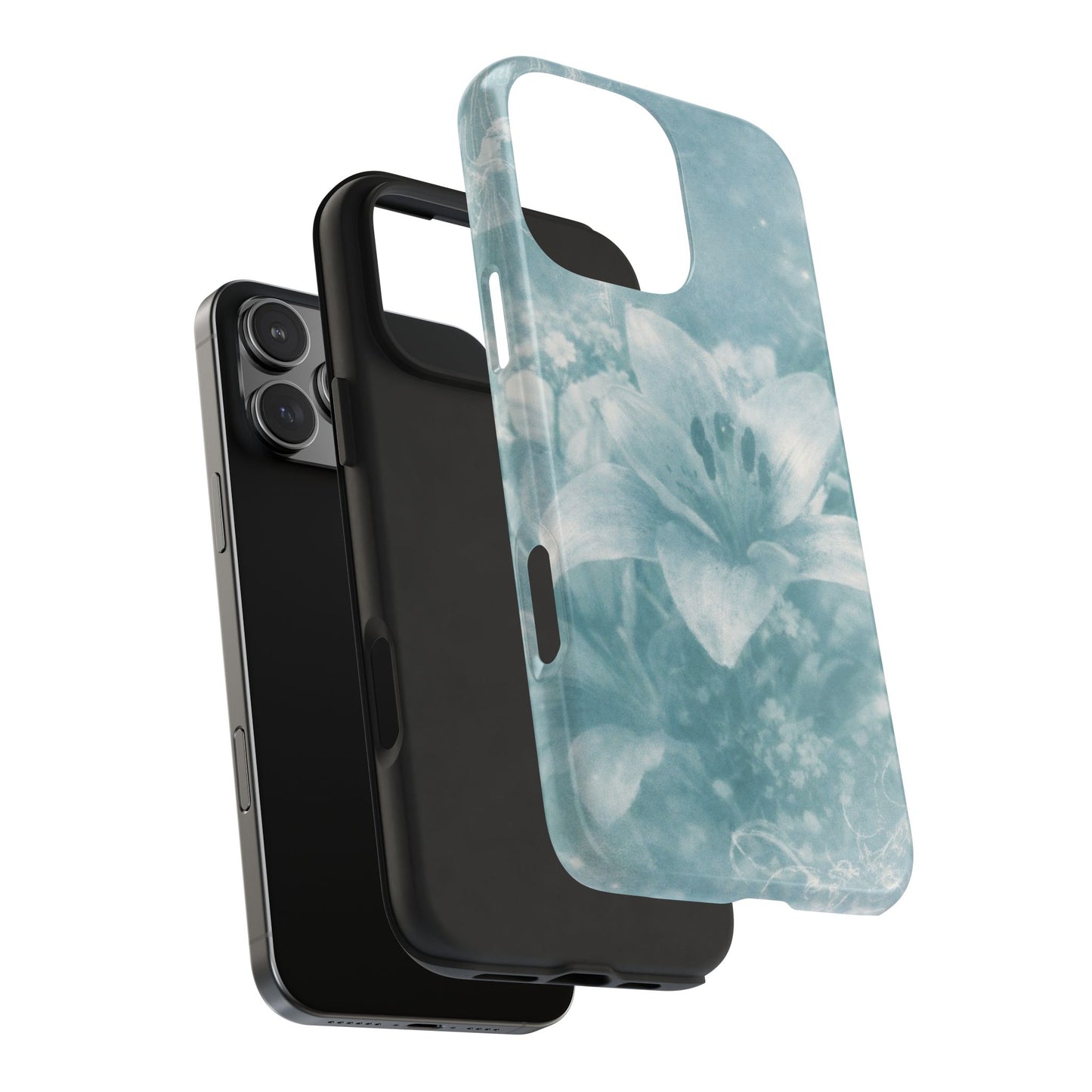 Teal Lily - Protective Phone Case