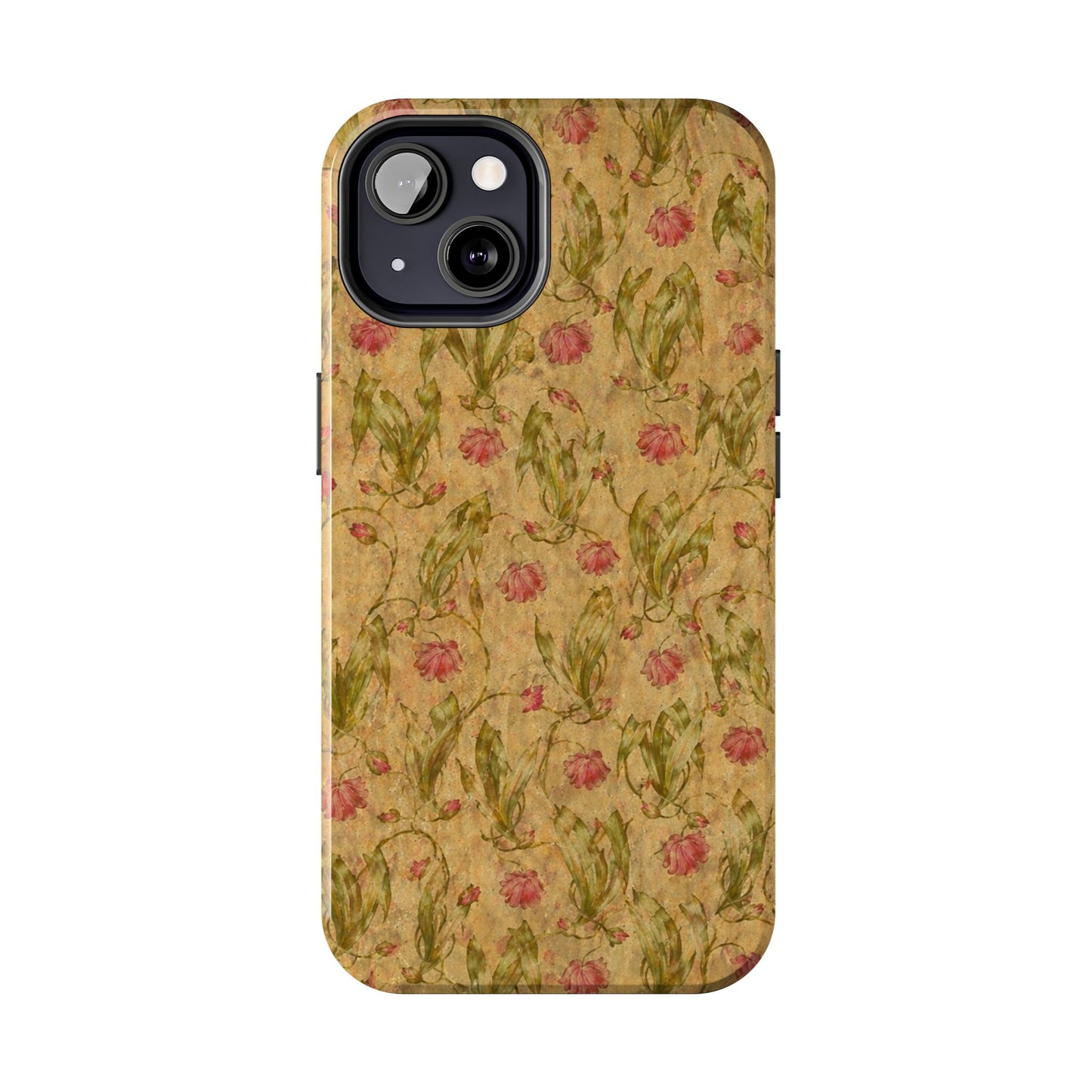 Roses on Aged Paper - Protective Phone Case