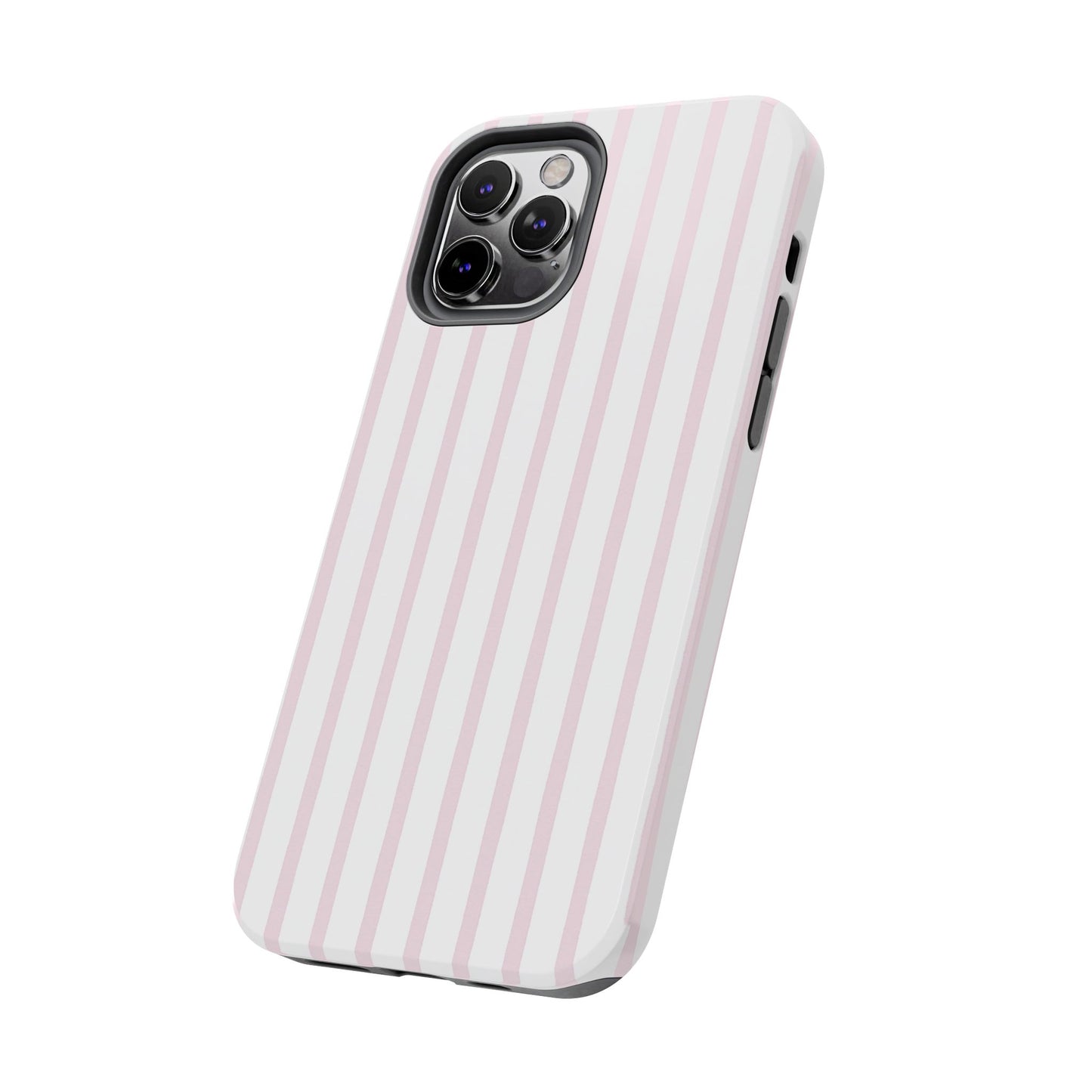 Pink Vertical Stripes - Protective Phone Case