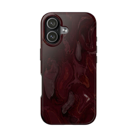 Glossy Maroon - Protective Phone Case