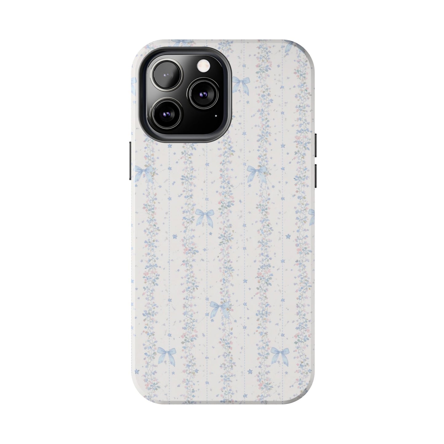 Bows and Stripes - Protective Phone Case