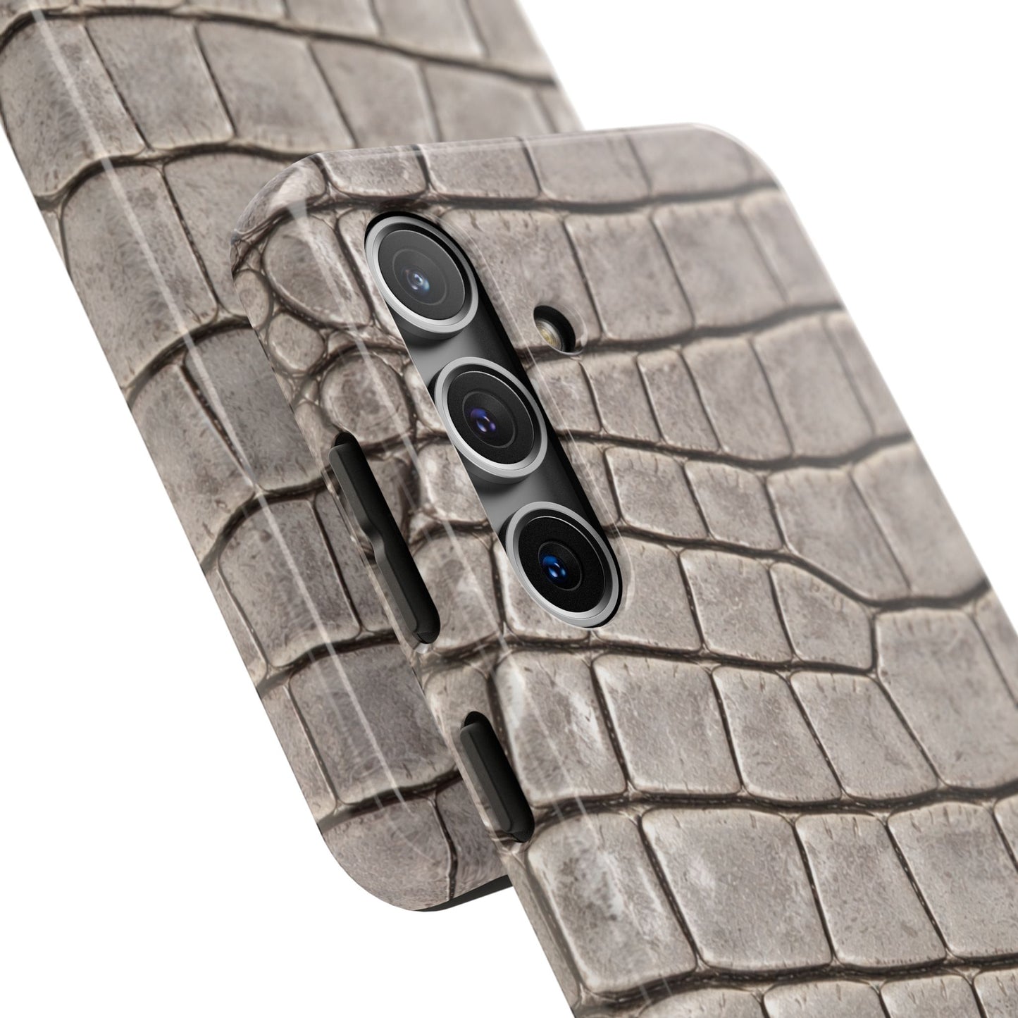 2000s Grey Crocodile - Protective Phone Case