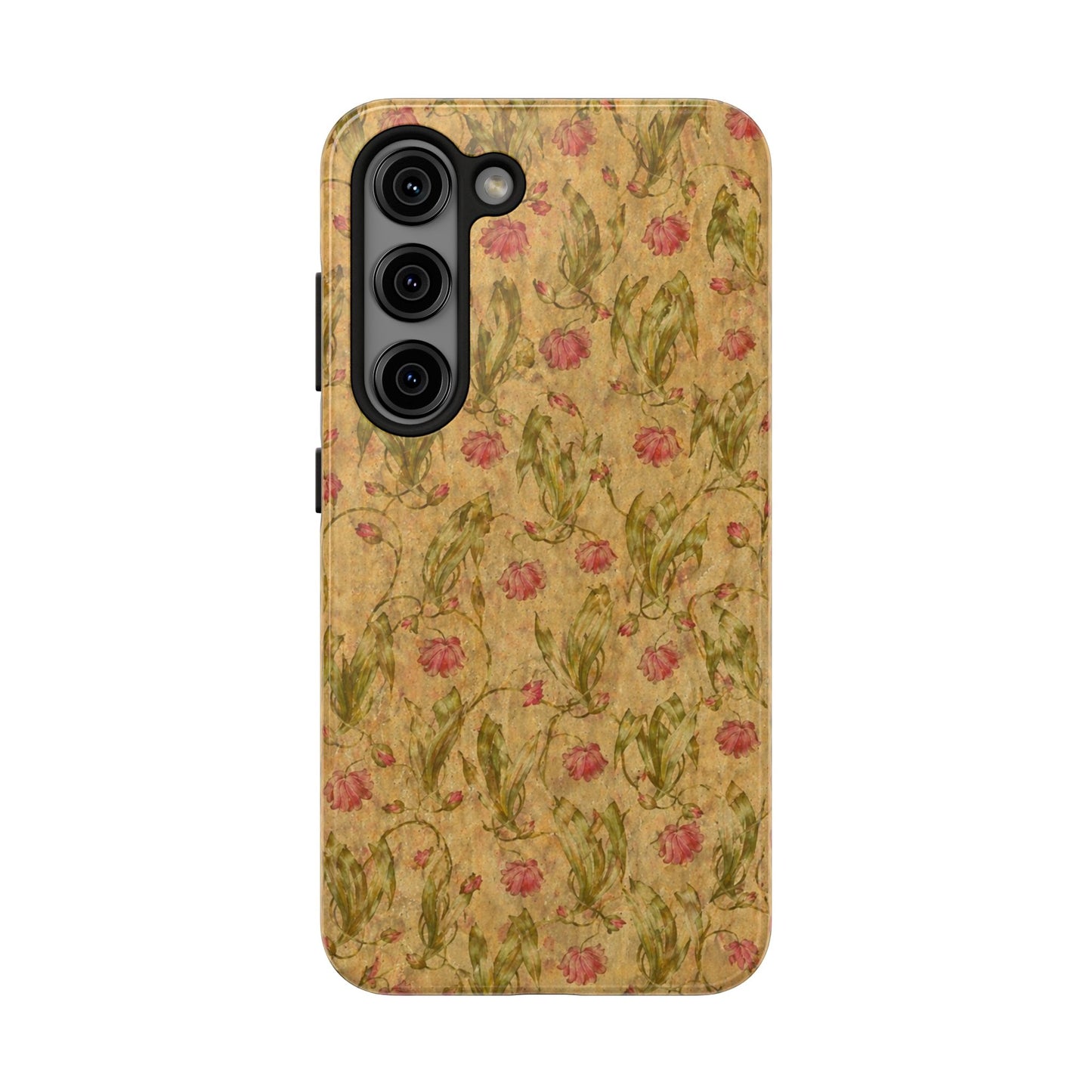 Roses on Aged Paper - Protective Phone Case