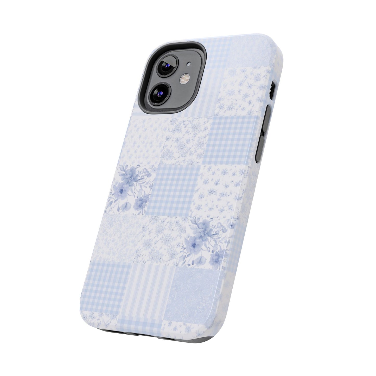 Baby Blue Plaid - Protective Phone Case