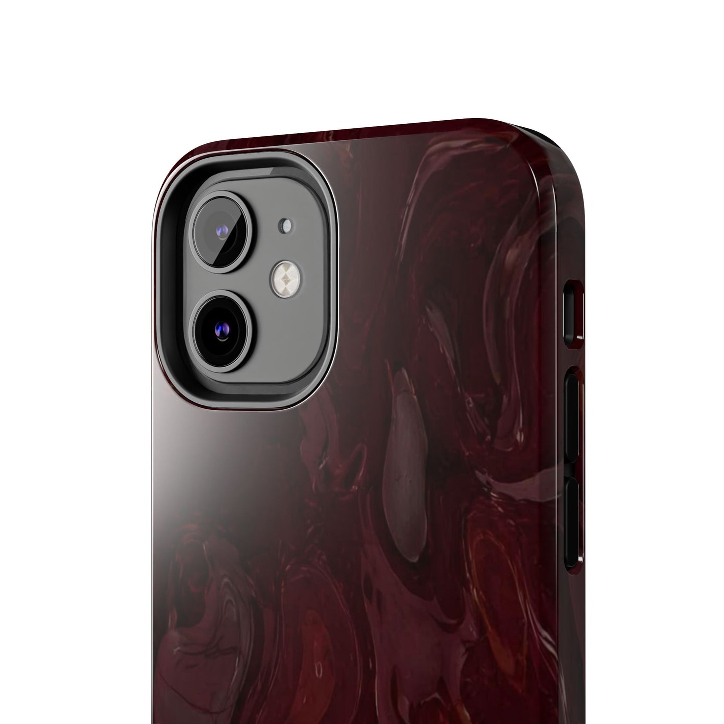 Glossy Maroon - Protective Phone Case