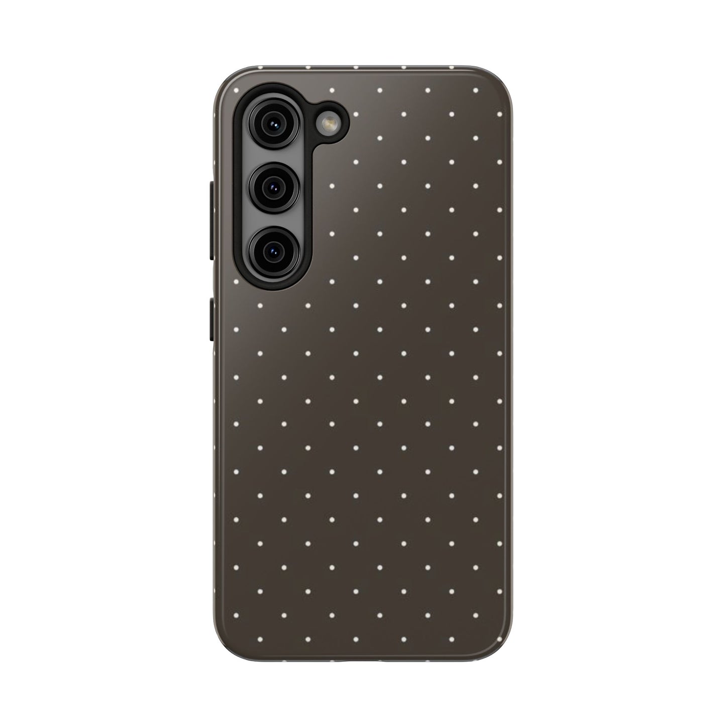 Brown Mini Polka Dot - Protective Phone Case