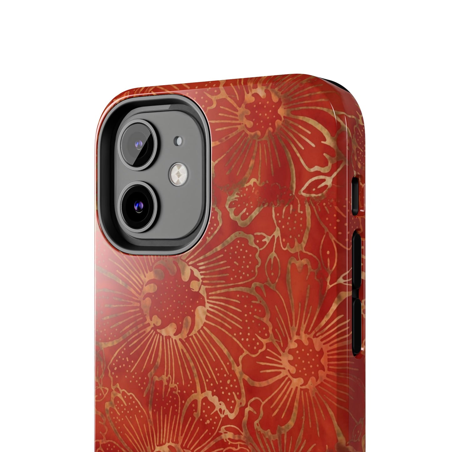 Radiant Red Florals - Protective Phone Case