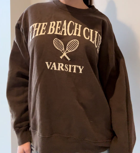 Beach Club Varsity Sweatshirt, Size L