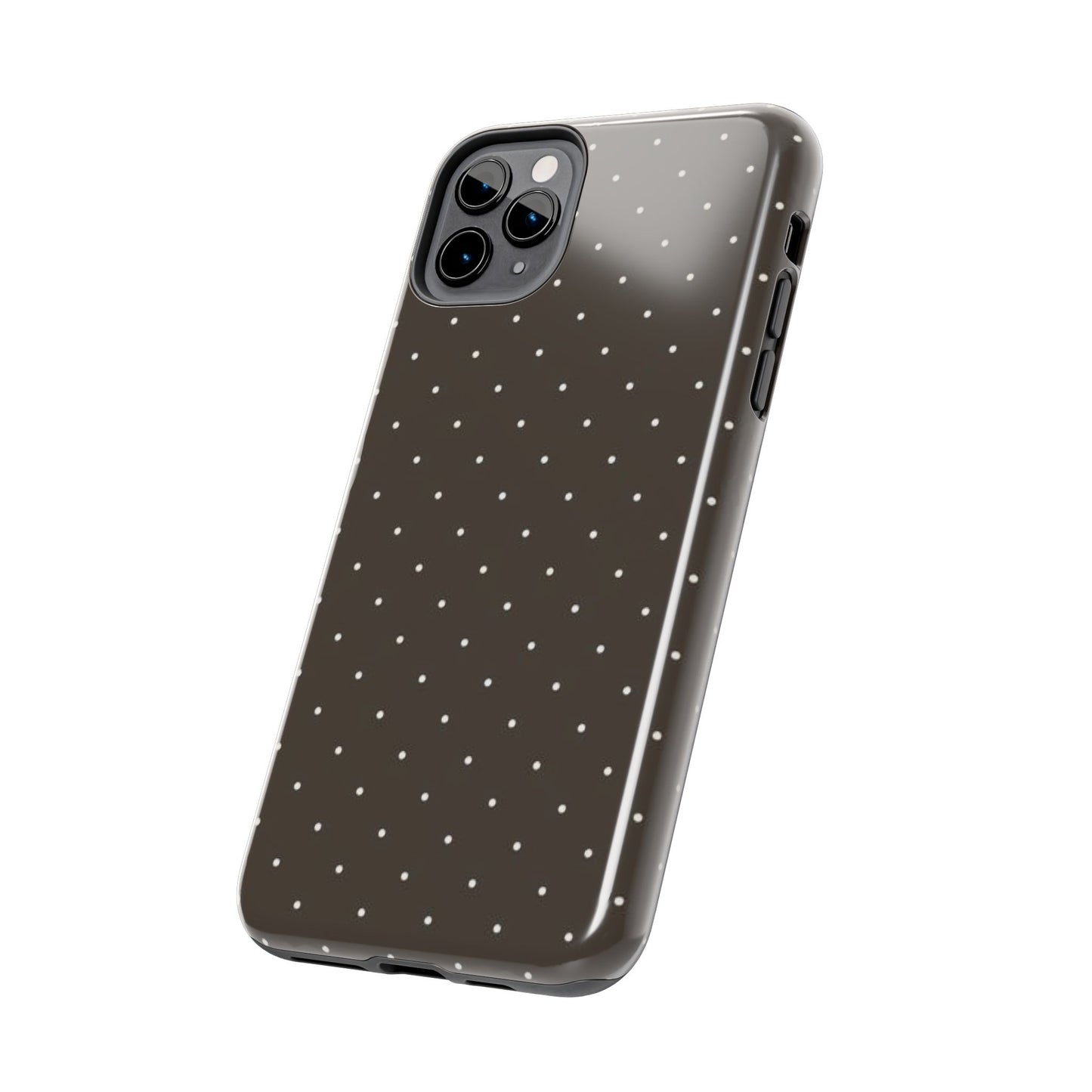 Brown Mini Polka Dot - Protective Phone Case