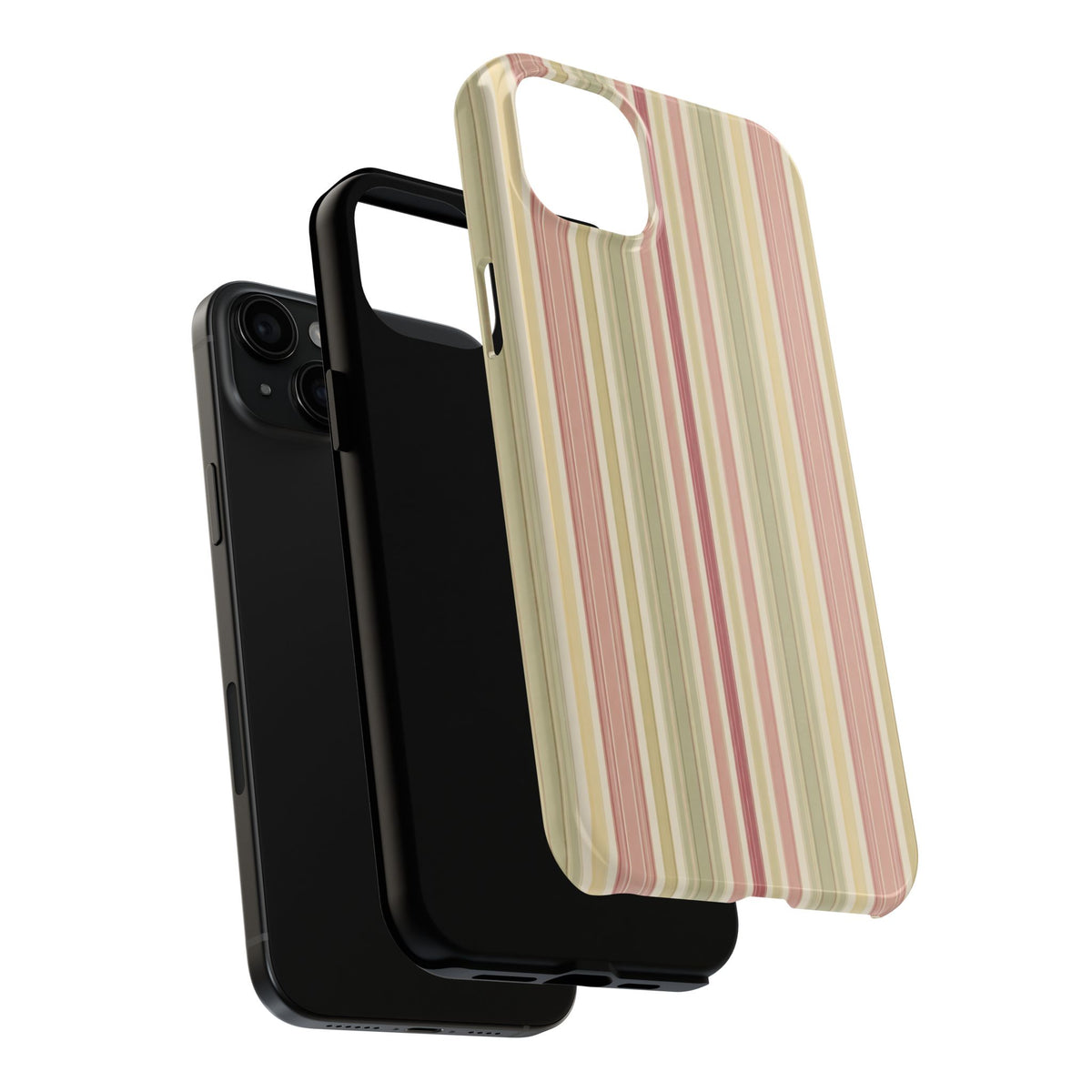Rosewood Stripe - Protective Phone Case