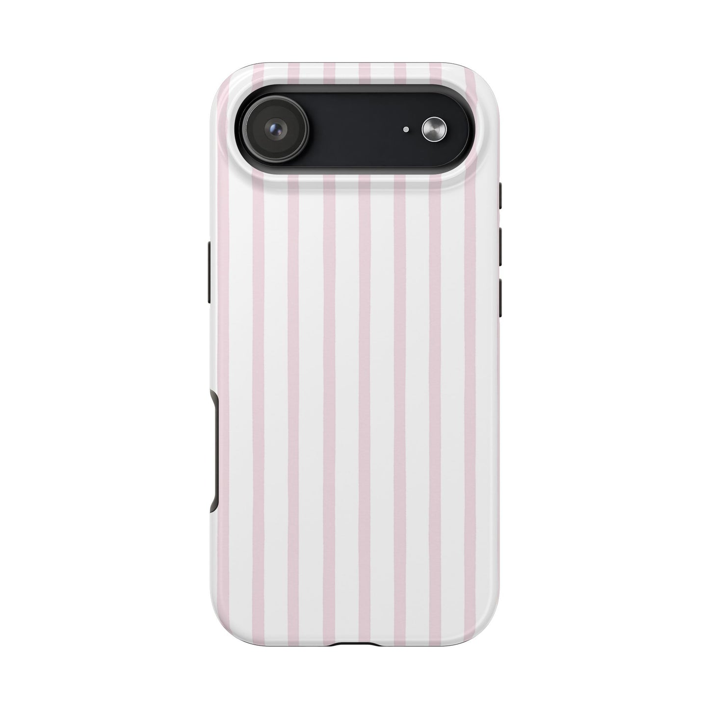 Pink Vertical Stripes - Protective Phone Case