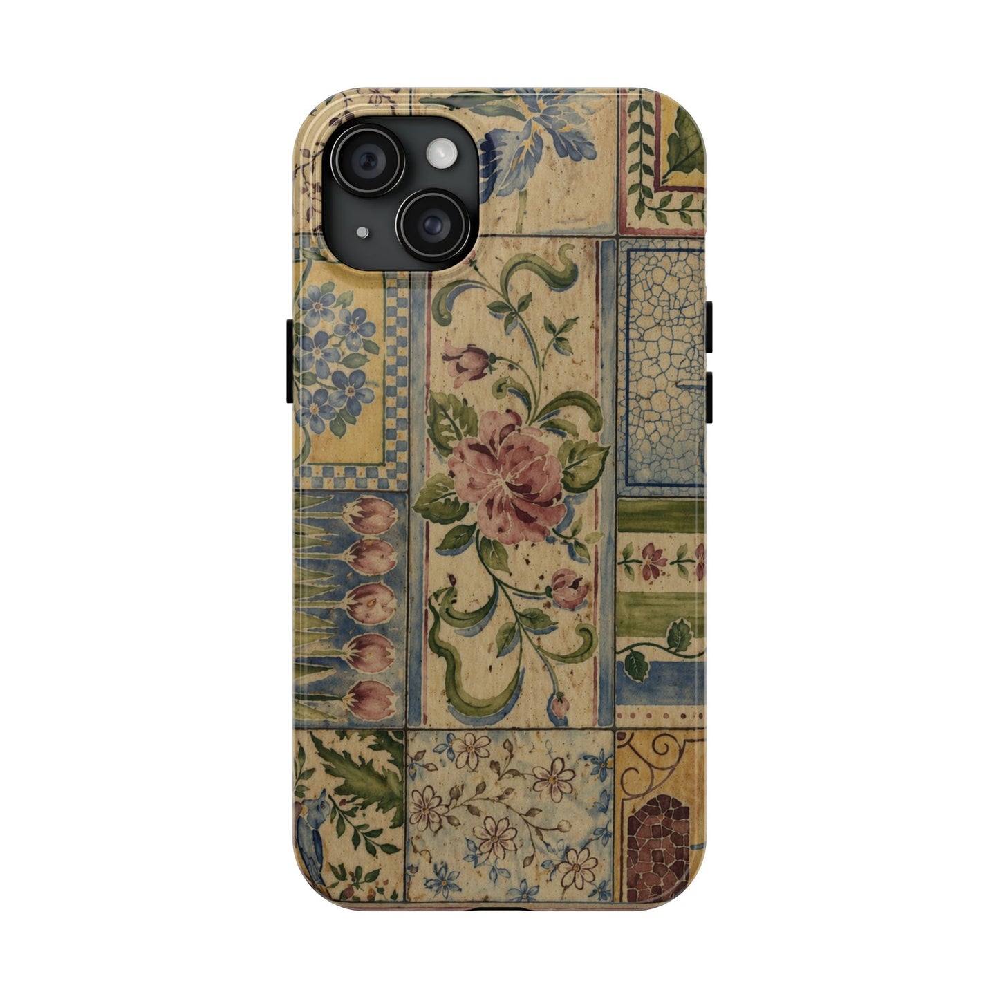 Vintage Floral Patchwork - Protective Phone Case