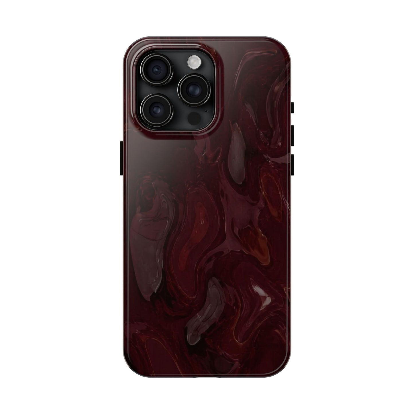 Glossy Maroon - Protective Phone Case