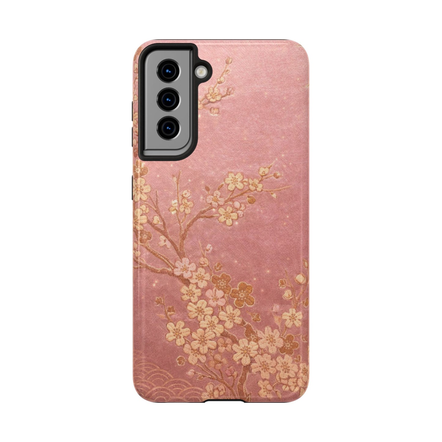 Pink Gold Cherry Blossom - Protective Phone Case