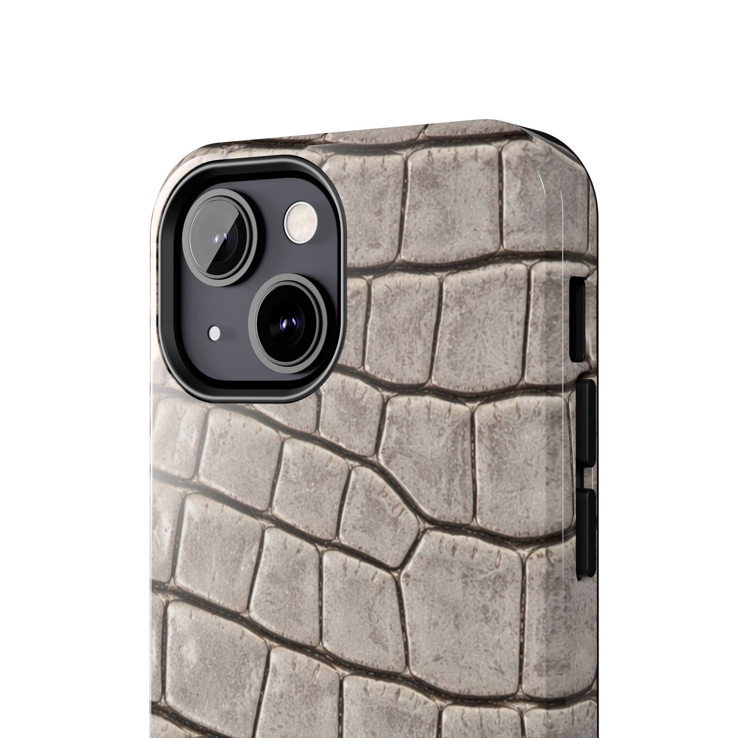 2000s Grey Crocodile - Protective Phone Case