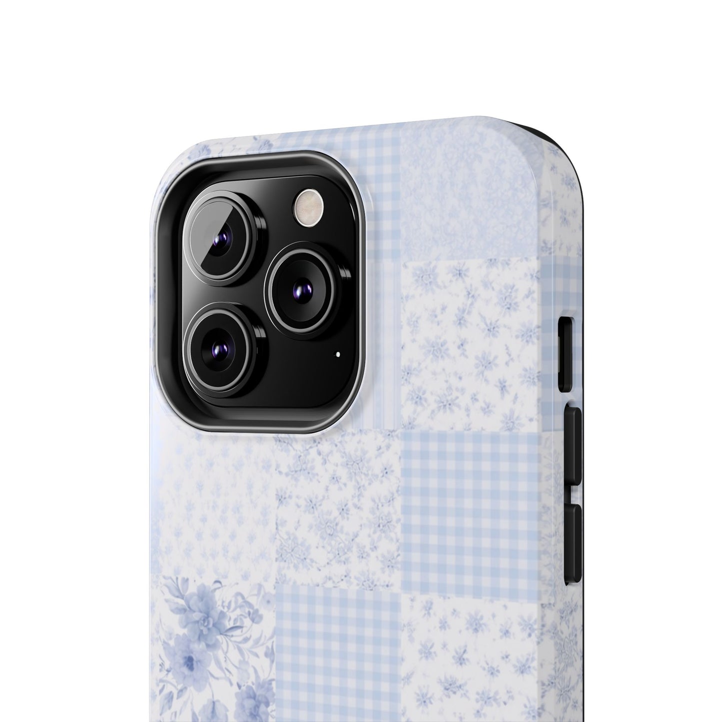 Baby Blue Plaid - Protective Phone Case