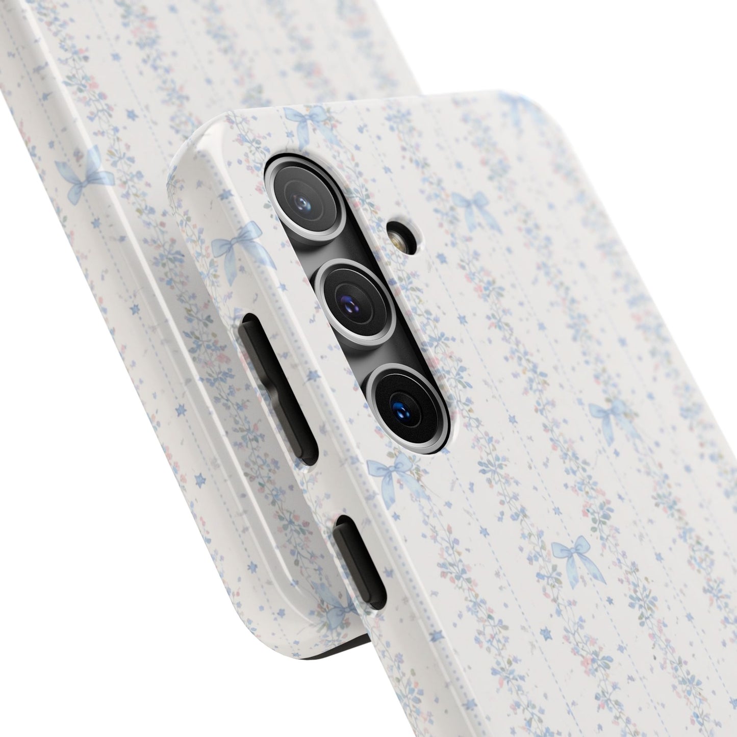 Bows and Stripes - Protective Phone Case