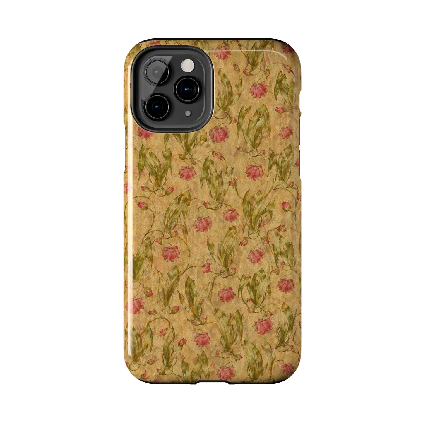 Roses on Aged Paper - Protective Phone Case