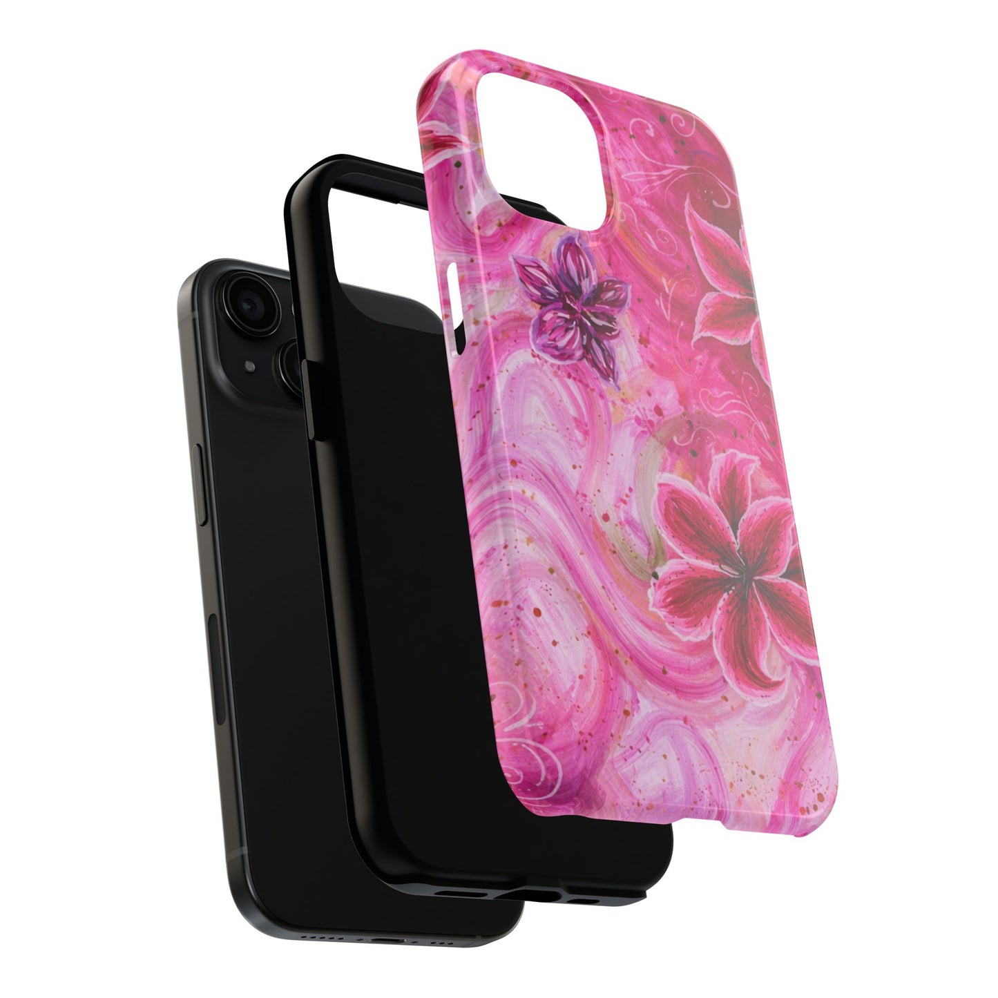 Watercolor Hibiscus - Protective Phone Case