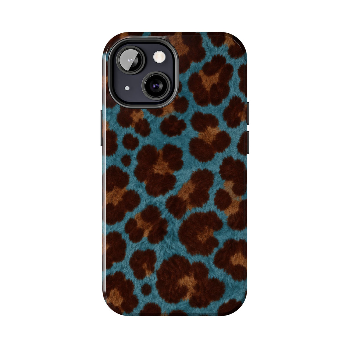 Teal Leopard - Protective Phone Case