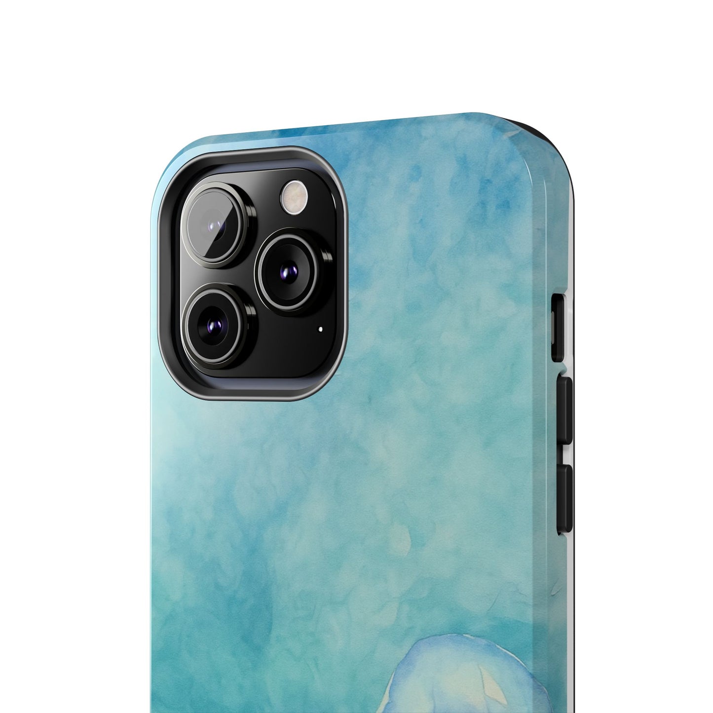 Sea-Blue Jellyfish - Protective Phone Case