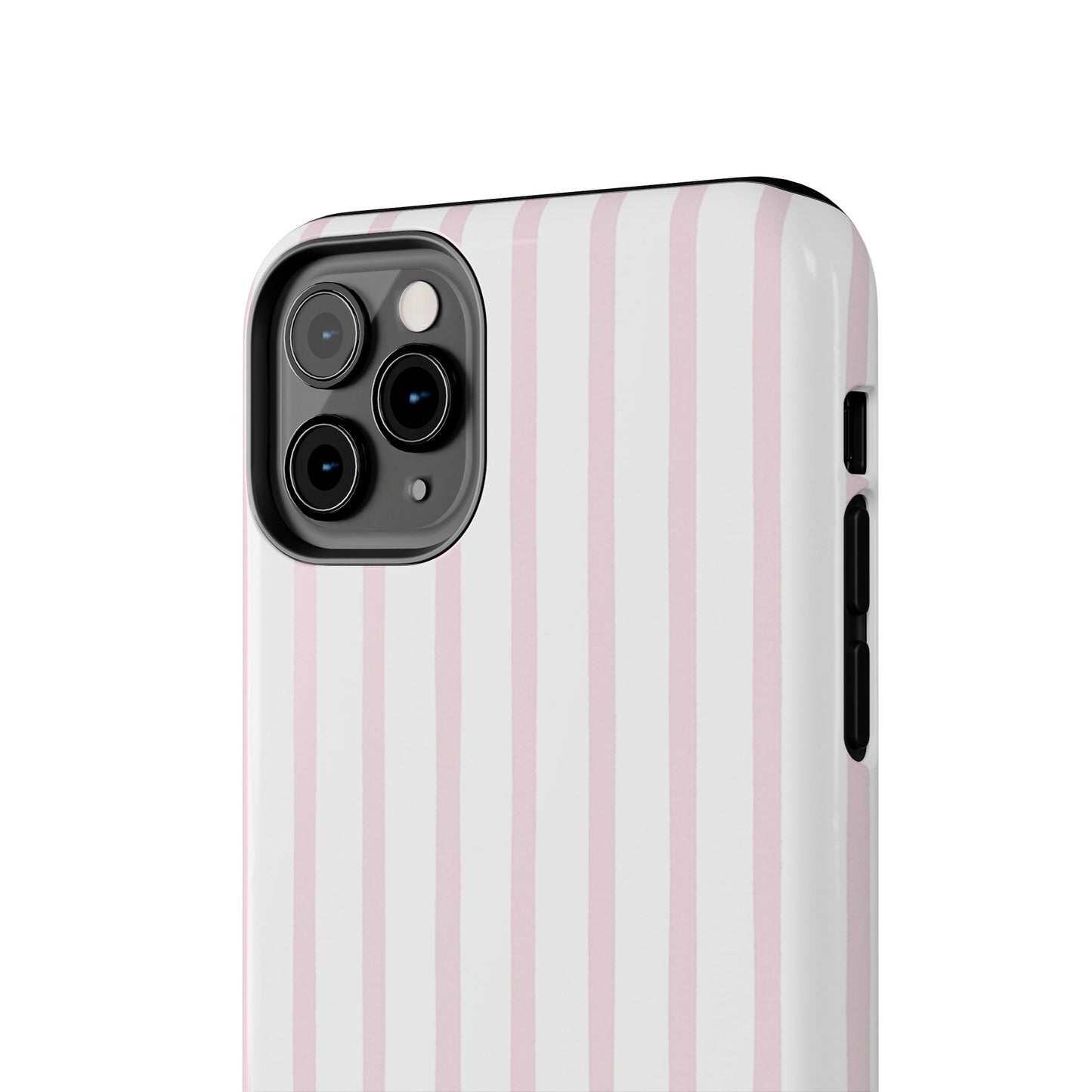 Pink Vertical Stripes - Protective Phone Case