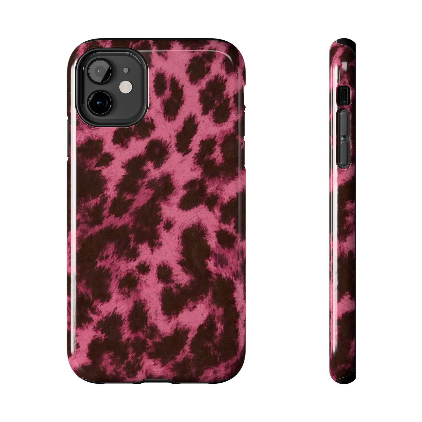 Pink Leopard Print - Protective Phone Case