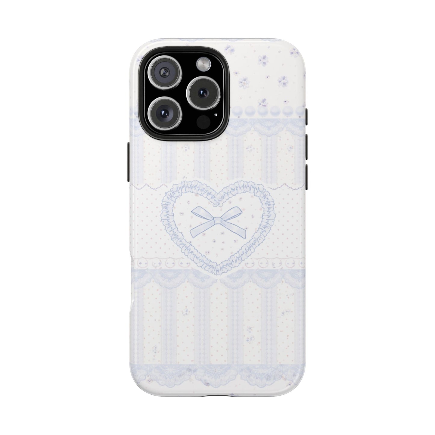 Coquette Blue Lace - Protective Phone Case