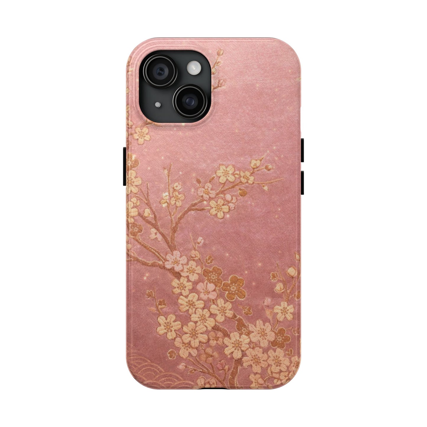 Pink Gold Cherry Blossom - Protective Phone Case
