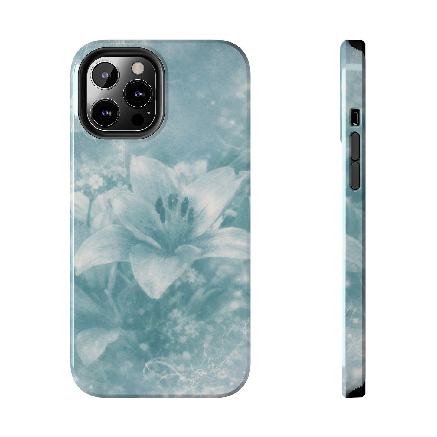 Teal Lily - Protective Phone Case