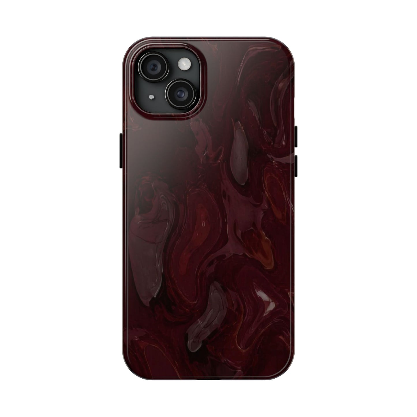 Glossy Maroon - Protective Phone Case