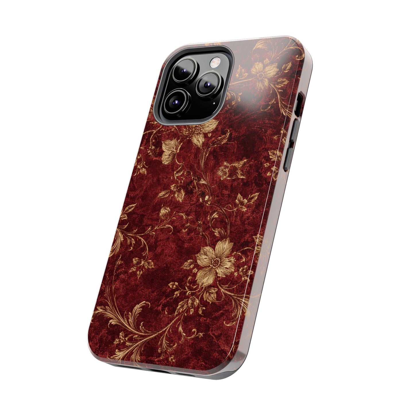 Floral Burgundy - Protective Phone Case