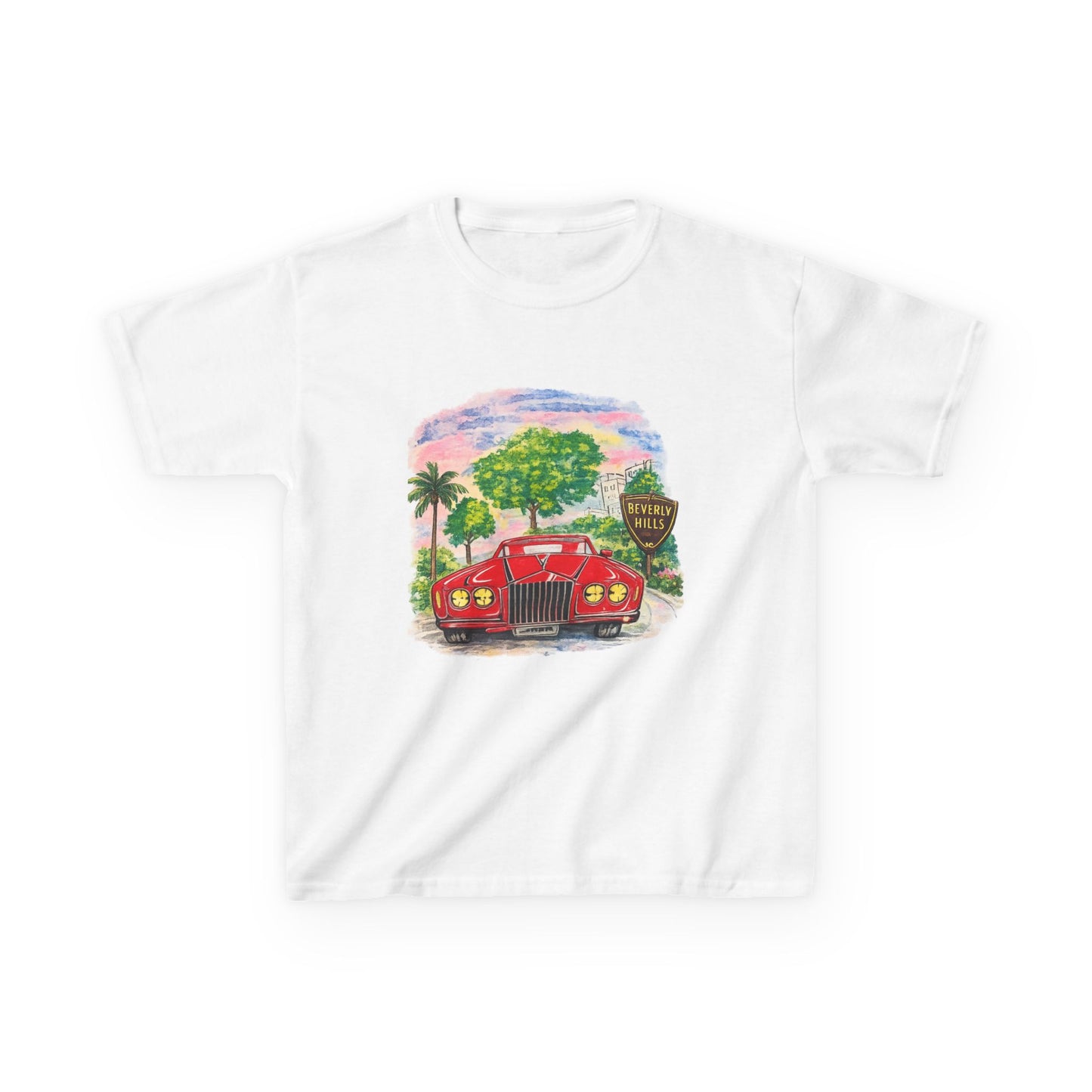 Vintage Convertible Car - Baby Tee