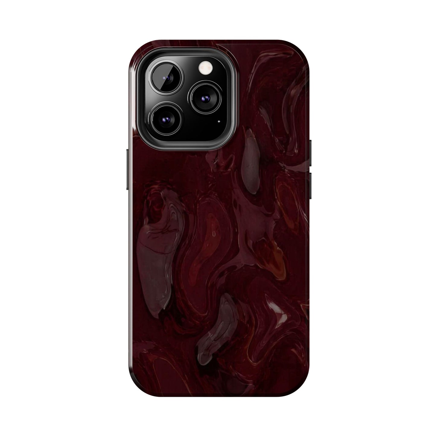 Glossy Maroon - Protective Phone Case