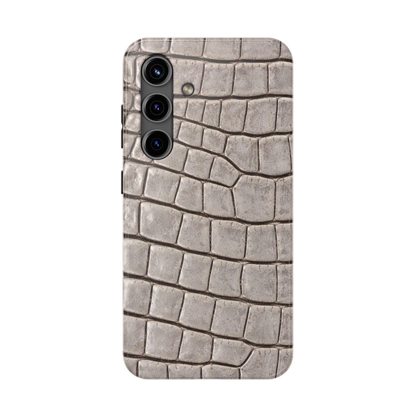 2000s Grey Crocodile - Protective Phone Case