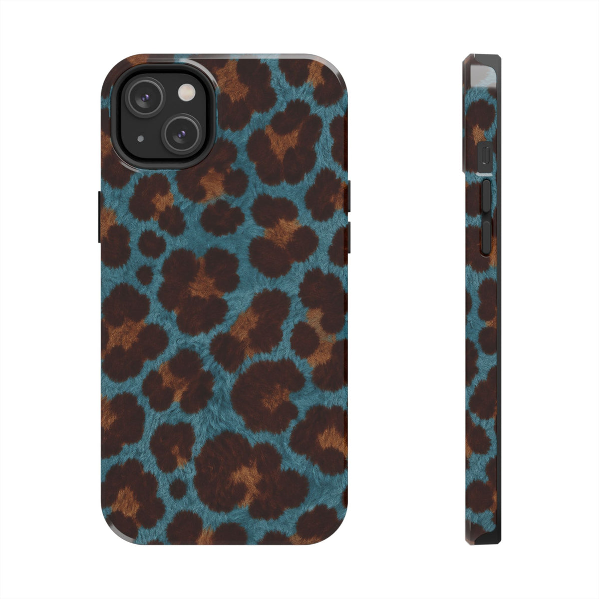 Teal Leopard - Protective Phone Case