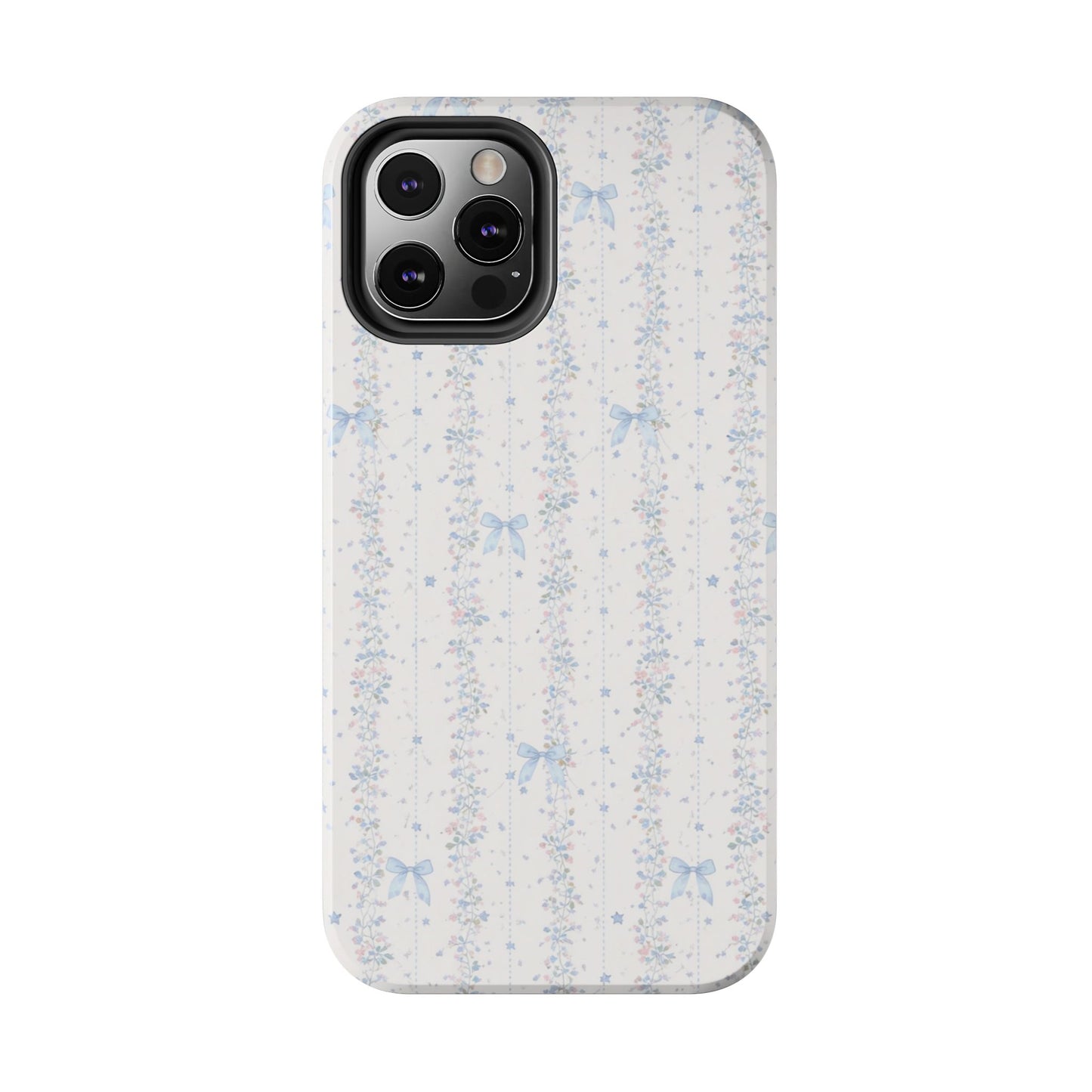 Bows and Stripes - Protective Phone Case