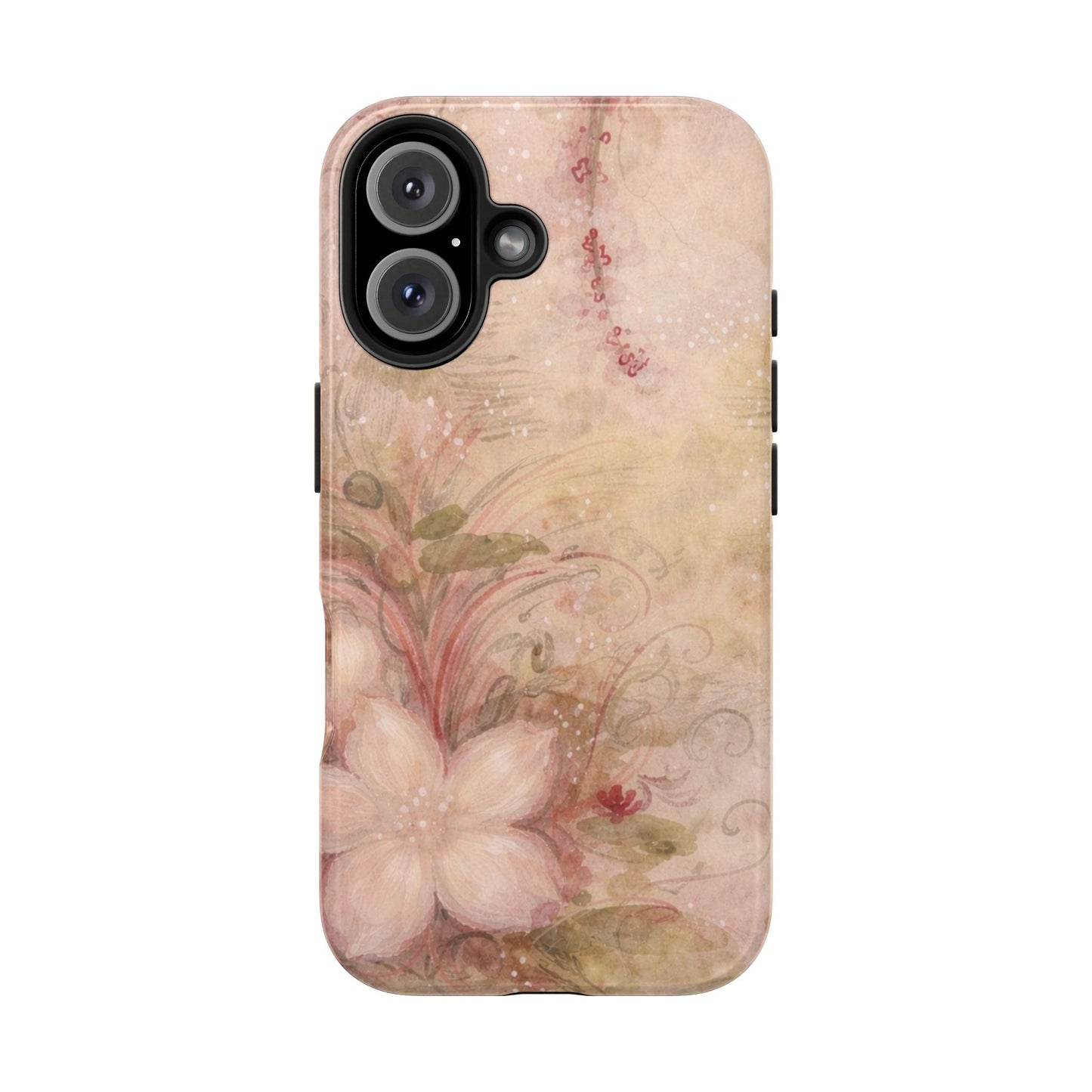 Antique Watercolor Floral - Protective Phone Case