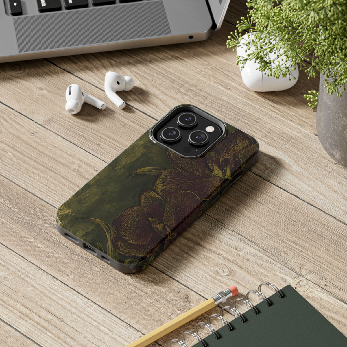 Olive Orchid - Protective Phone Case